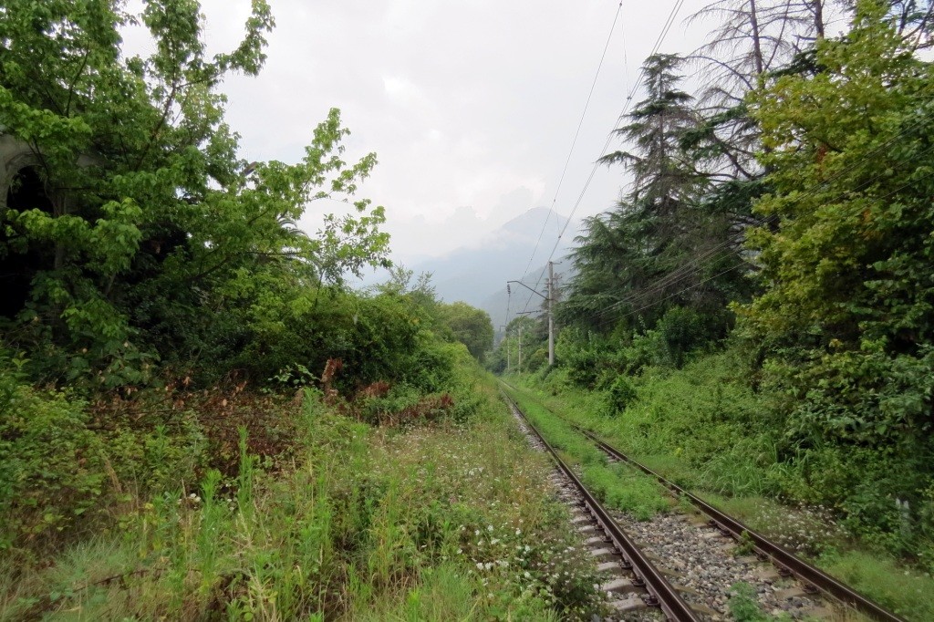 Абхазия, Гагра, железная дорога